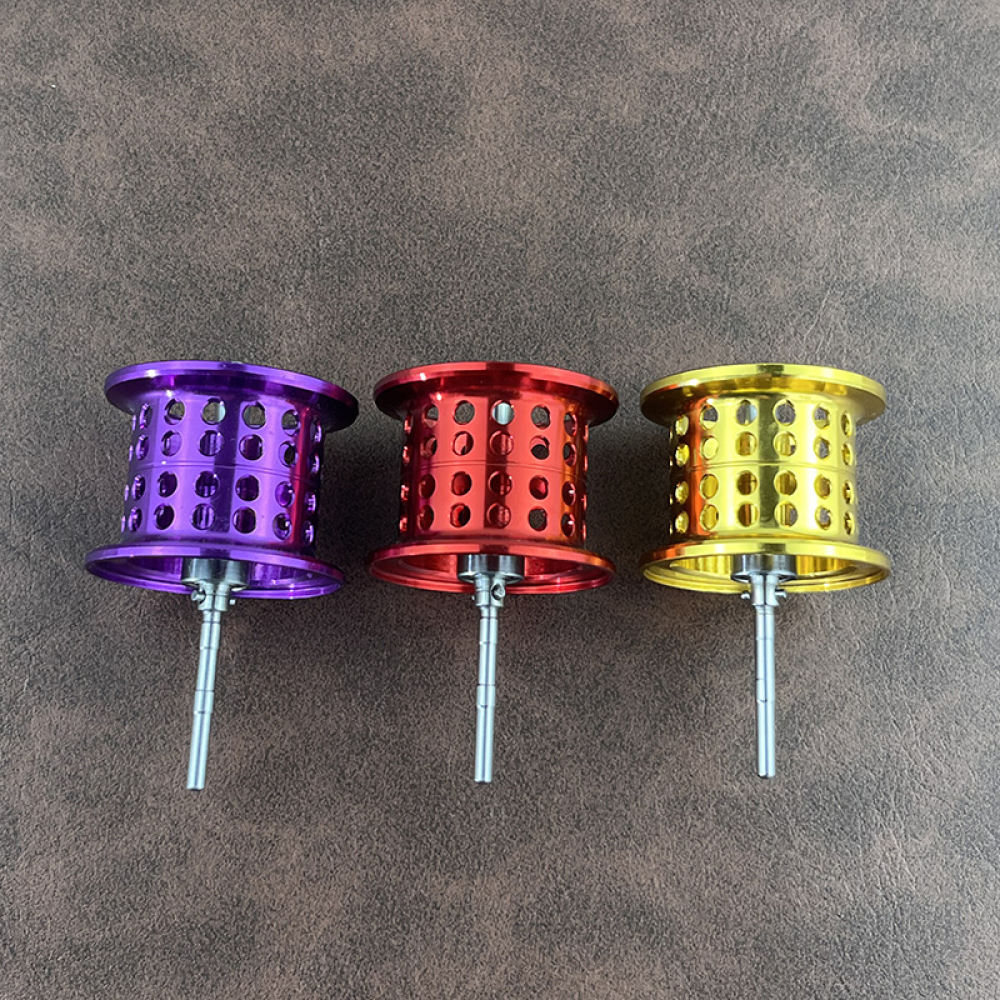 Reel Spare Spool - รอกเบทคาสติ้งดัดแปลง สปูลตื้น วัสดุอะลูมิเนียมอัลลอย พร้อมลูกปืน สำหรับการตกปลาขนาดเล็ก เพิ่มประสิทธิภาพการเบทคาสติ้ง