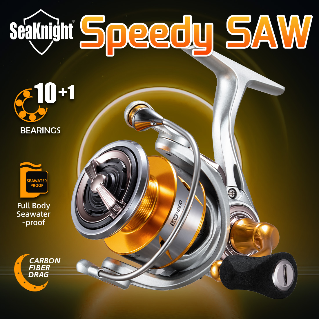 Daiwa Reel Fuego - รอกตกปลาทะเล SeaKnight รุ่น Speedy SAW สำหรับน้ำเค็ม