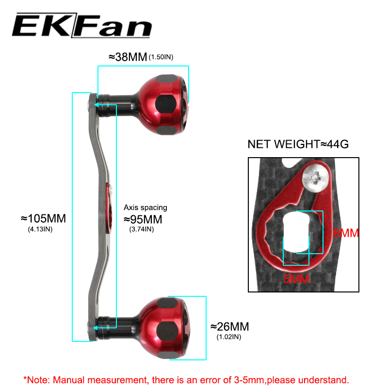 ด้ามจับรอกตกปลา EKFan ขนาด 105 - Reel Drag Knob บทวิจารณ์และราคา